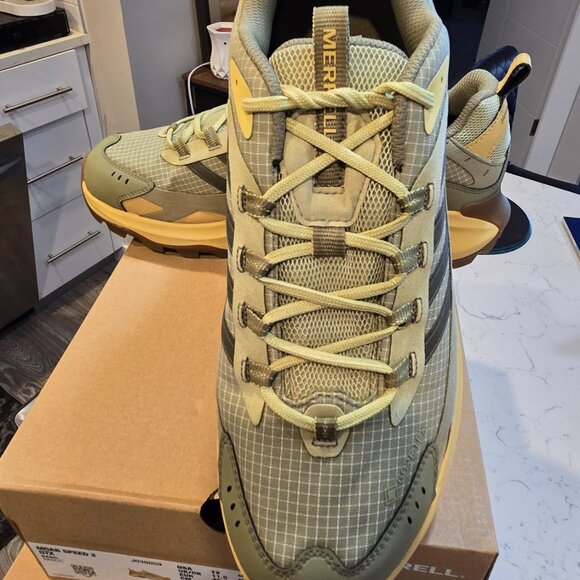 Merrell Mens Moab Speed 2 GTX Outdoor Gore-Tex Hiking Trail Shoes Size 12 NEW - Picture 2 of 15